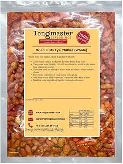 Dried Birds Eye Chillies (Whole) - 100g