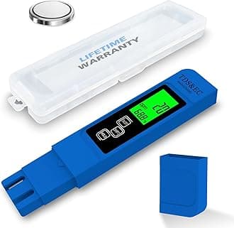 Most Accurate So Far 4-in-1 Instant Read TDS Meter - Measures TDS, EC, & Temperature (°C/°F) - Digital Water Testing Kit for Tap, Well, Pool, Hydroponics, Aquarium, RO/DI System -Blue