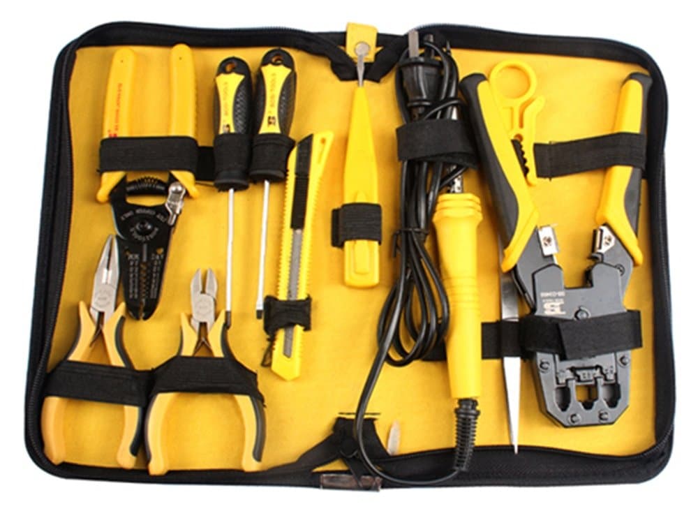 11 Pcs Electrician Telecommunications Net Work Tool Kits