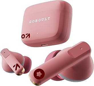 Boult Z60 Truly Wireless in Ear Earbuds with 60H Playtime, Zen™ ENC Mic, 50ms Low Latency, 13mm Bass Drivers, Type-C Fast Charging, Made in India, BT V5.3, Touch Control, IPX5 ear buds (Flamingo Pink)