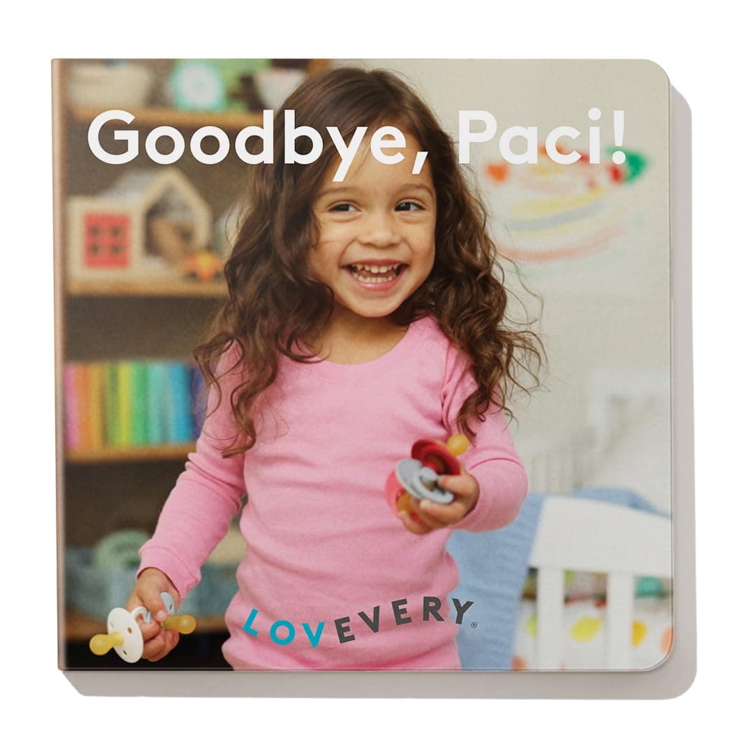 Lovevery Goodbye Paci Book includes pacifier bag (Tricky Topics)