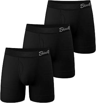 Boxer Briefs for Men Pack of 3 - Hammock Support Pouch Underwear for Men with Fly