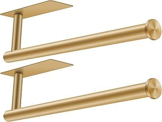 2nd Gen Paper Towel Holder Under Cabinet No Drilling, [More Studry] Self Adhesive or Drilling Paper Towel Holder Wall Mount for Kitchen, RV, [Fit Mega PapAer Towel Roll] SUS304 Stainless Steel