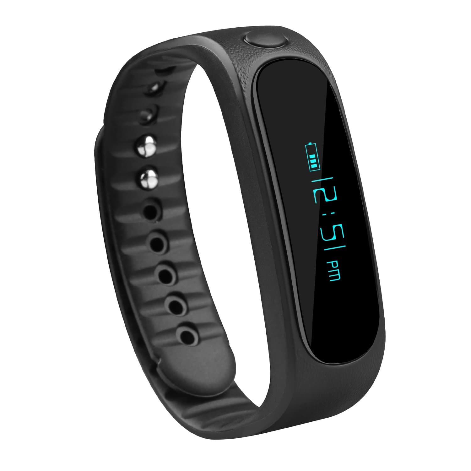SUBA E02 Smart Bracelet, Sports, Bluetooth Smart Watch, With Bluetooth Selfie Photo Function, Activity Tracker, Healthy Wristband, Pedometer, Sleep Monitor for IOS Android IP67, Waterproof (Black)