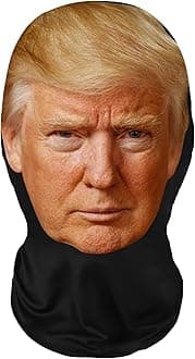 GenericRealistic Celebrity Face Masks - Mesh Print Novelty Balaclava Hat for Cosplay, Props & Costumes