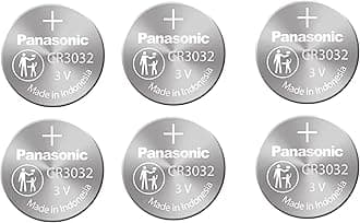 Panasonic 6-pack Battery, Lithium Button Cell Cr3032- Cr 3032