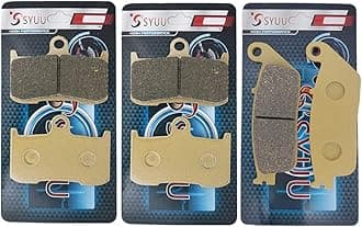 SYUU Motorcycle Front Rear Brake Pads Aftermarket Parts compatible with/for Indian Chieftan Chief Classic Vintage Dark Horse Roadmaster 2014 2015 2016 2017 FA347F FA347F FA196R
