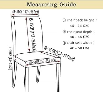 Styleys Elastic Chair Cover Stretch Removable Washable Short Dining Chair Cover Protector Seat Slipcover (Set of 1, Blue Ash, SD3092)