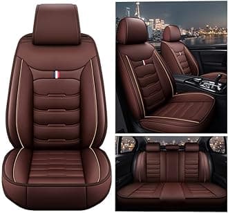 Leather Car Seat Covers Full Set for Ford Mustang/Mustang GT/Mustang MACH 1 3-Doors, Waterproof Front Rear Custom Seat Cushions Protectors Auto Four Seasons Universal Breathable Interior Accessories
