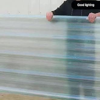 KDDEON Clear Roofing Panel,2mm Corrugated Roofing Sheets,3/4/5/7/11/13/16 Pcs,Insulating Roofing Cladding Panel,Sun Roofing Tiles Fiberglass Daylighting Panels,Rainproof Carport (35x31in,5 pcs)