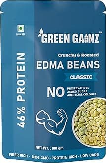 Roasted Edamame Classic Flavour – 100gm | 100% Veg High Protein Snack | No Added Sugar | Non-GMO | Rich in Fiber | No Gluten