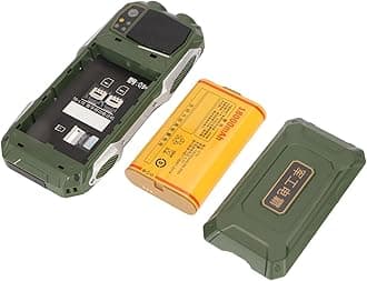 Rugged Senior Cellphone, 4G Large Mobile Phone for Elderly, 4in , 18000mAh Battery, Sound Quick Dial Phone for Android 7.0, Dual LED Lights (Green)