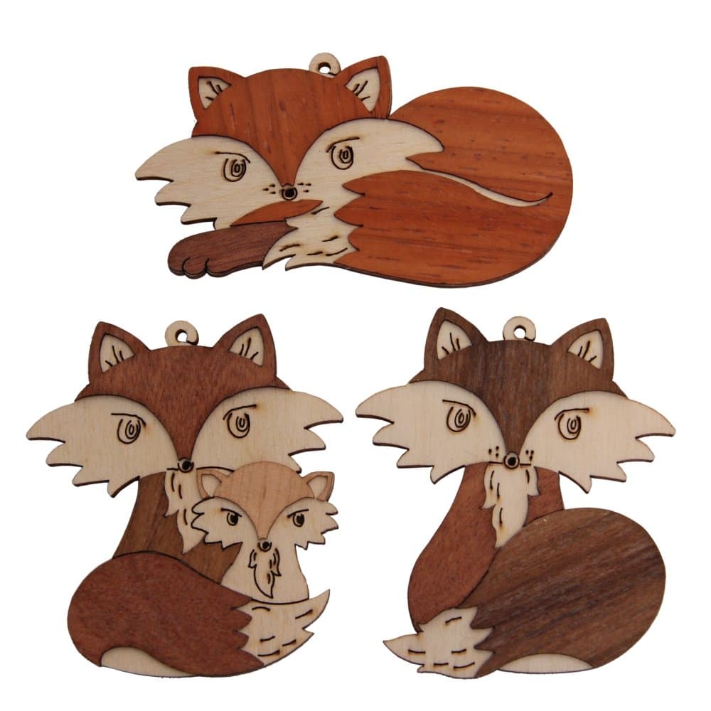 KuhnertTree ornaments fox, set of 6