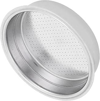 Akozon Coffee Filter, Machine Accessories Basket Filter, Stainless Steel Reused Double Layer Pressure Filter for Cup, Simple Practical Home Accessories Coffee (1#)