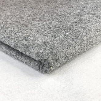 Acrylic Felt Fabric by The Metre - 60" (150cm) Extra Wide, 1mm Thick - Continuous Length Soft Crafting for Sewing, Applique, Decorations & Upholstery - Discount Fabrics LTD(Marl Grey,2)