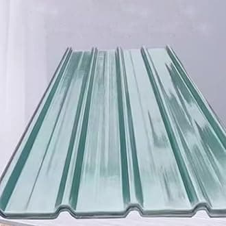 2mm Thick FRP Daylighting Panels,Clear Roof Sheet,1/3/4/6/8/10/12/15/18 Pcs Corrugated Roofing Sheets,Fiberglass Daylighting Panels,Greenhouse Rainproof Board,Easy to Cut (0.9x0.8m/35x31in,15 Pcs)