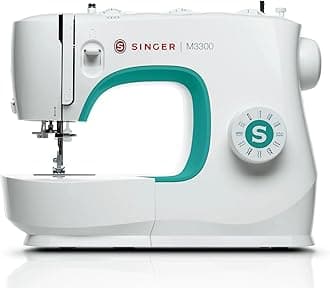 M3300 Sewing Machine with 97 Stitch Applications, Metal Plastic, Green/White