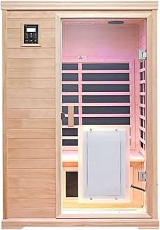 KUNSANA Far Infrared Sauna,Home Sauna,Low EMF Indoor Saunas for Home 2 Person...