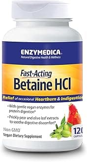 Fast-Acting Betaine Hcl Heartburn & Indigestion Relief Formula 180952