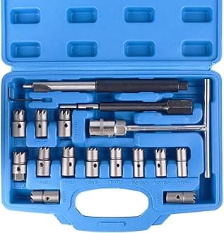 DAYUANProfessional Diesel Injector Cleaning Tool Set 17pcs