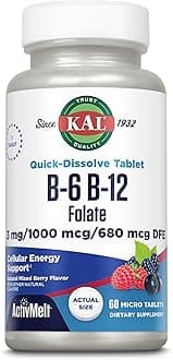 B6, B12 and Folic Acid Activmelt Berry 60 Tablet (S)