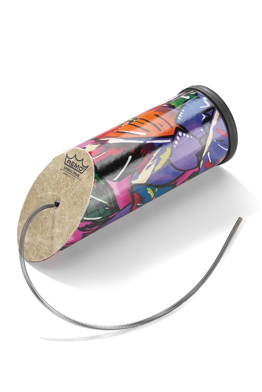 Remo Spring Drum Fabric Tropical Leaf 4" SP-0410-09