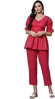 Stylum Women Woven Design Cotton Co-Ord Set