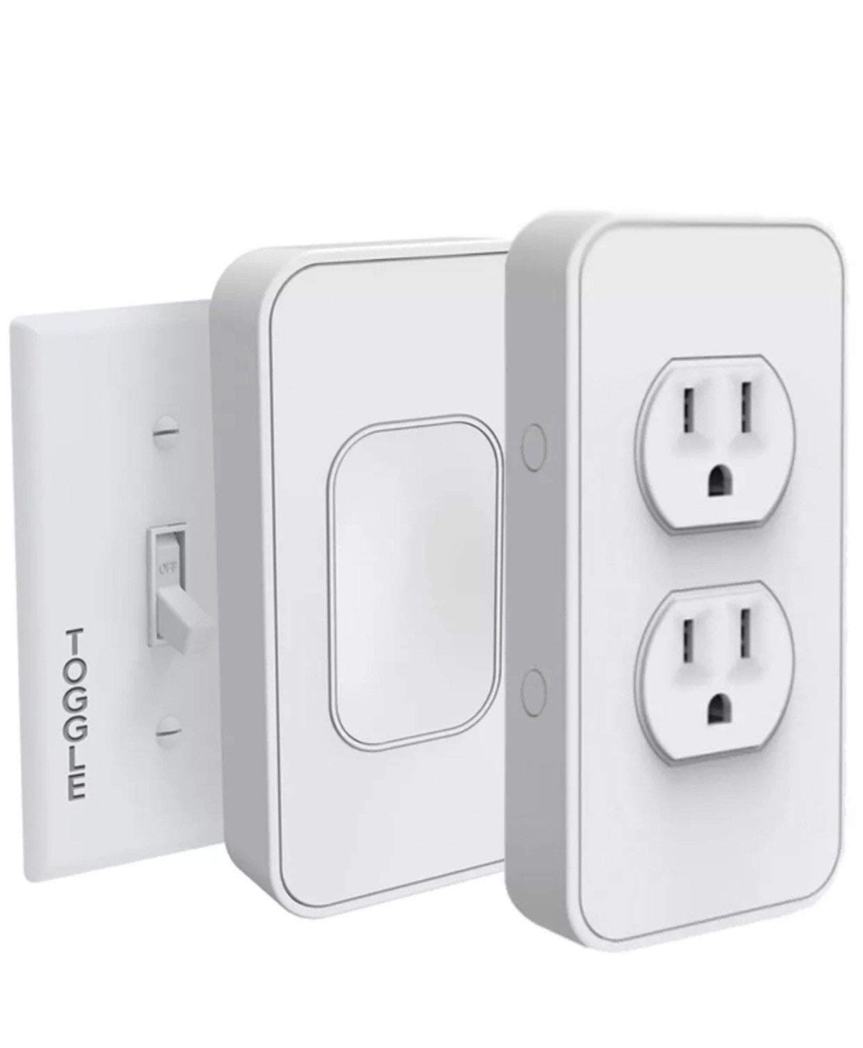 Switchmate (SKLPPVR2 Instant Smart Home Starter Kit, Snap-on Rocker + Outlet + 1 Year Extended Warranty