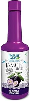 Natureland Organics Jamun Juice 500 Ml - Organic Juices