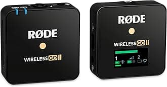 Wireless GO II Single Ultra-compact Dual-channel Wireless Microphone System with a Built-in Microphone and On-board Recording for Filmmaking, Interviews and Content Creation (Single Set)