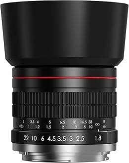 85mm F1.8 Medium Telephoto Manual Focus Full Frame Portrait Lens for Canon EOS Rebel T8i T7i T7 T6 T3i T2i 4000D 2000D 1300D 850D 800D 600D 550D 90D 80D 77D 70D 50D 6D 5D etc