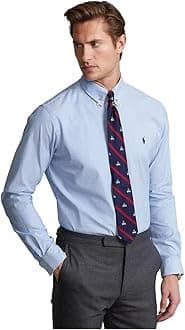 POLO RALPH LAUREN Classic Fit Stretch Oxford Shirt Blue MD