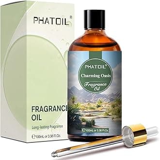 PHATOIL Charming Oasis Fragrance Oils for Aromatherapy, 3.38FL.OZ Diffuser Oils for Home, Perfect for Aromatherapy, Humidifiers, Yoga, DIY Candle and Soap Making - 100ml