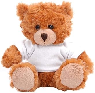 Plushland Teddy Bear 11 Inch, Stuffed Animal Personalized Gift - Great Present for Mothers Day, Valentine Day, Graduation, Birthday,Anniversary, get Well,Christmas (White)