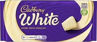 Cadbury Creamy White Chocolate Bar, Smooth & Creamy White Chocolate, 180 g (Pack of 1)