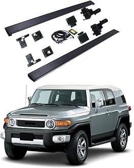 Electric Power Running Boards Automatic LED Side Steps Retractable Foot Bar Fit for FJ Cruiser