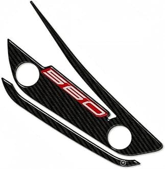 labelbike - 3D Sticker Motorcycle Exhaust Crankcase Protection and Decoration in Resin Compatible with Yamaha Tmax 560 2020-2025 - Carbon Red Color