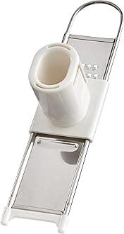 45845 Harold Import Co. Garlic Slicer Grater, Stainless Steel, White/Silver