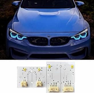 Yellow DRL Boards For 2018-2020 B-MW F80 M3 F32 F82 M4 F36 LCI 425d 430d 430dX 430i 430iX 435dX 440i 440iX Adaptive Headlight, Angel Eye, 63117493229, 63117493230 (Ice Blue)