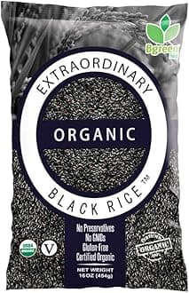 Big Green Organic Food- Extraordinary Black Rice, Gluten-Free, Non-GMO, Vegan, Kosher (5)
