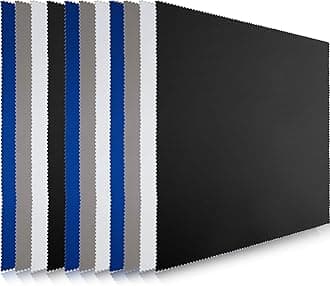 Frienda 12 Pack Large Microfiber Glass Cleaning Cloths 12 x 12 Inch Oversized Eyeglass Sunglasses Cleaning Cloths for Electronics Glasses Screens and Lenses(Black, White, Gray, Royal Blue)