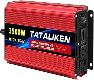 Pure Sine Wave Inverter 12V 24V to 220V 1600W 2500W 3500W 4000W DC to AC Voltage Converter 12 220 Mini-car Power Supply(12V3500W 110V 60HZ)