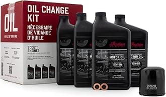 Genuine Indian Motorcycles - Scout Oil Change Kit 15W-60 4 Qt - 2880191