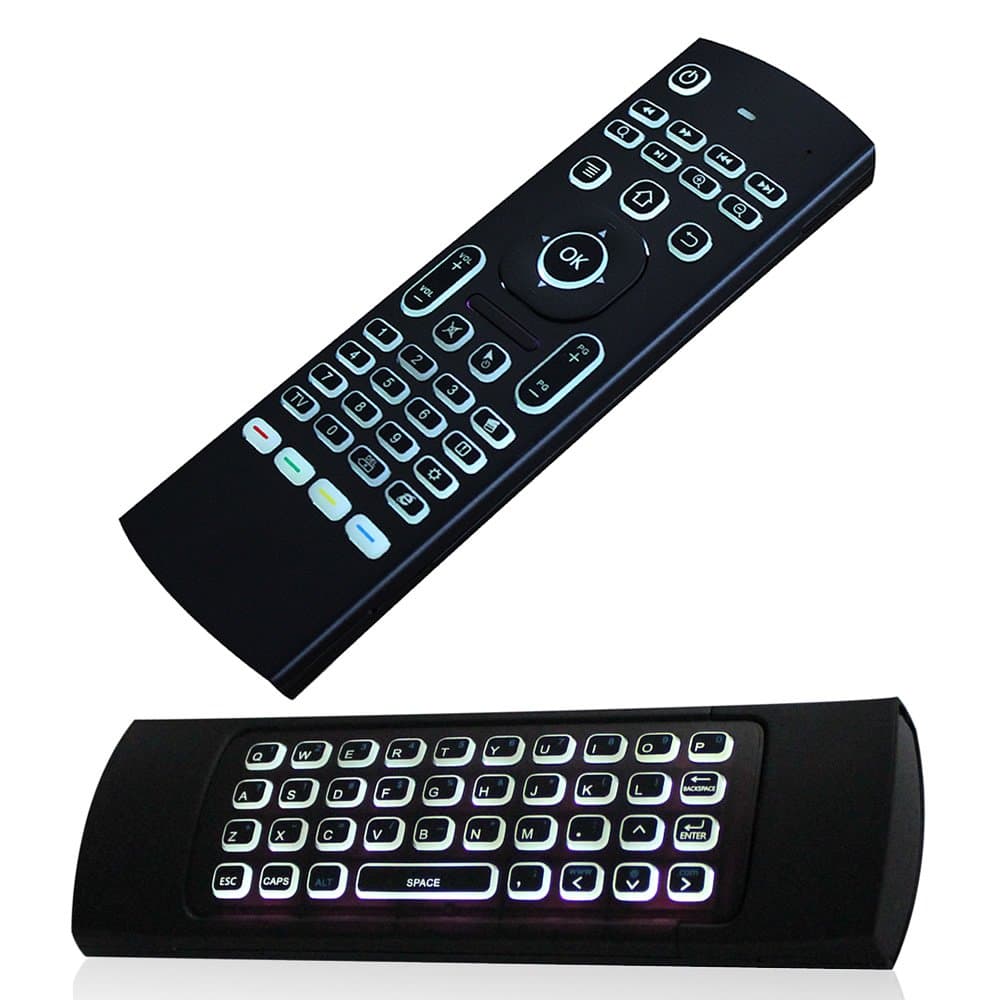 JUSTOP F40 Mini Wireless Keyboard Air Mouse LED Backlit 3D Fly Controller Built In Gyro Sensors For Android Boxes, HTPCs, Smart TVs, Rasberry Pi, Laptops, Presentation Etc