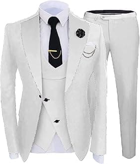 Fashion and Elegant 3 Piece Suit Men Slim Fit Big and Tall Men's Tuxedos for Prom Wedding Party Tux JXZ039
