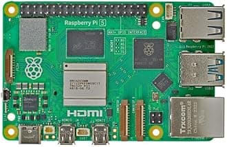 Raspberry Pi 5 4GB RAM, SBC, Raspberry Pi5 4GB, BCM2712, Arm Cortex-A76, 4GB RAM, MicroSD, WiFi, HDMI, Power Button, All New Raspberry Pi Desktop Computer (RPI5-4GB-SINGLE)