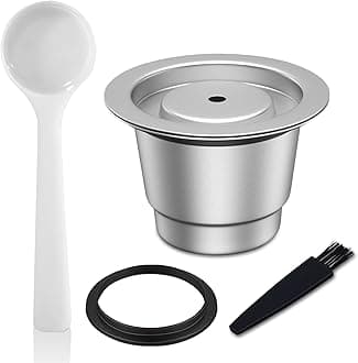 Lianlai Reusable Coffee Pods, Stainless Steel Coffee Pod, Metal Reusable Coffee Capsules