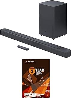 BAR-2-1-DEEP-BASS-MK2 2.1ch Soundbar and Subwoofer with Dolby Digital and 2 Year Amber Protection Plan (2022)