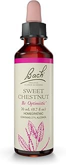 Bach Original Flower Remedies, Sweet Chestnut - Be Optimistic - Natural Homeopathic Flower Essence for Emotional Balance - Vegan, Gluten Free, Sugar Free - 20mL Dropper