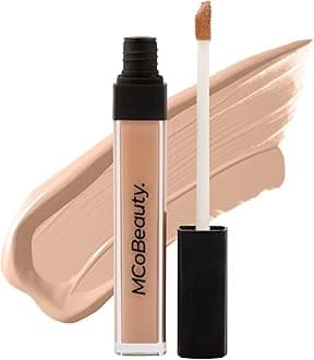MCoBeauty Brighten & Perfect Cream Concealer, 3 Light Beige, Brightening Coverage for Flawless Complexion, Vegan, Cruelty Free Cosmetics